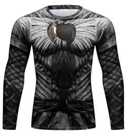 Cody Lundin Herren 3D Gedruckt Athletic Quick Dry Langarm Kompression Langarm Atmungsaktiv Slim Fit Shirts Fitness Shirts Outdoor Sport Shirt, Eee, L von Cody Lundin