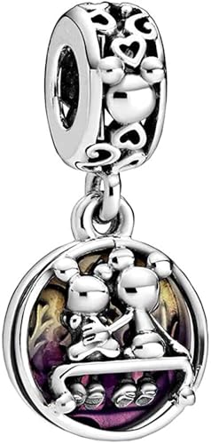 Coelho Geburtstags-Cartoon-H-Charms, kompatibel mit Pandora-Armbändern, DIY-Perlen, Valentinstag, Muttertag, Schmuck, Geschenk für Frauen, 863200117 von Coelho