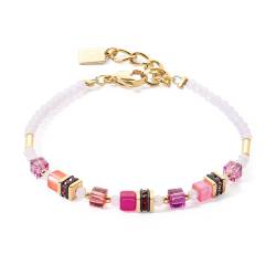 Coeur de Lion 4565/30-0422 Damen-Armband Mini Cubes Magenta von Coeur De Lion