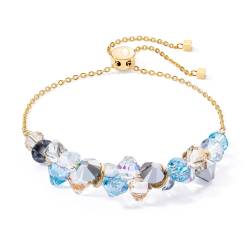 Coeur de Lion 4639/30-2000 Damen-Armband Dancing Crystals Gold-Aqua von Coeur De Lion