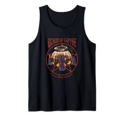 Worship Coffee The Dark Lord Kunstwerk für einen Kaffeeliebhaber Tank Top von Coffee Lover Apparel