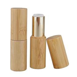Colcolo 2 Stück leere Lippenstiftbehälter, Lipgloss-Röhren, Mini-nachfüllbare 5G-DIY-Lippenstifte, C von Colcolo