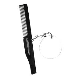 Colcolo Klappbarer Taschenkamm für Männer, Haarkamm-Zubehör, langlebiges Bartgeschenk, einfach zu handhaben, tägliche Pflege, Styling-Haar, mit kleinem, Stil c von Colcolo
