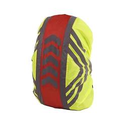 Colcolo wasserdichte Rucksack-Regenhülle, Rucksackhüllen, regenfeste Rucksackhülle, Rucksackhüllen mit reflektierendem Streifen für Camping, Rot, l von Colcolo