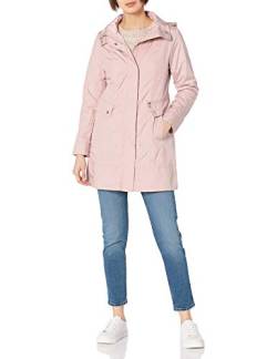 Cole Haan Damen Back Bow Packable Hooded Rain Jacket Jacke, Canyon Rose, L EU von Cole Haan