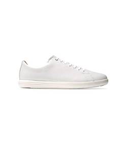 Cole Haan Herren Grand Crosscourt Sneaker, Weißes Leder, 42.5 EU Weit von Cole Haan