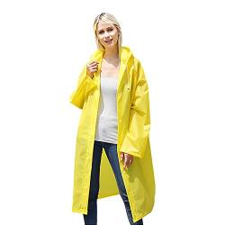 Colexy Regenponcho Regenmantel für Damen und Herren, Wiederverwendbare EVA Kapuzenponcho Regencape Regenjacke Wasserdicht mit Kordelzug und Druckknöpfe für Wandern Radfahren Camping und Reisen von Colexy