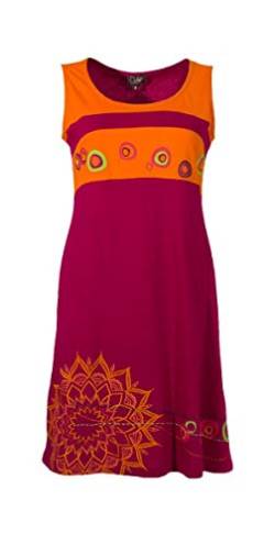Zweifarbiges kurzes Kleid mit Trägern (Malve, M) von Coline