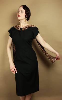 Collectif Straight Dress Lorelei Leopard #8 von Collectif