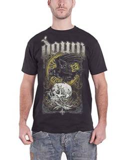 Collectors Mine Herren T-Shirt Down-Swamp Skull, Schwarz (Black), L / 50 von Collector's Mine