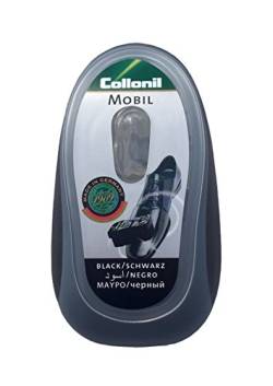 Collonil Schuhputzschwamm aus schwarzem Leder - Erzeugt Glanz - Perfekt für Reisen - Made in Germany von Collonil