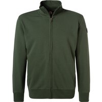 COLMAR Herren Sweatjacke grün Baumwolle unifarben von Colmar