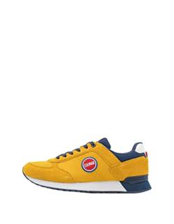 COLMAR Scarpe Uomo Sneaker Travis Authentic 004 Suede/Nylon Ochre/Navy US23CO09 42 von Colmar