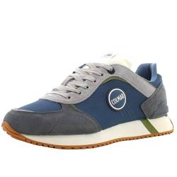 Colmar Travis Plus Shade Sneaker, niedrig, Leder, Denim, Blau, Dunkelgrau, Grün, 41 EU von Colmar