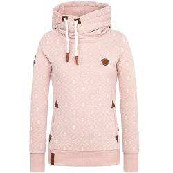 Coloody Damen Kapuzenpullover Winter Langarm Hoodie Rollkragenpullover Drucken Sweatshirt Outwear mit Kapuze von Coloody