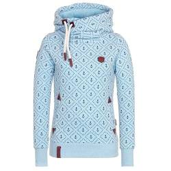 Coloody Damen Kapuzenpullover Winter Langarm Hoodie Rollkragenpullover Drucken Sweatshirt Outwear mit Kapuze von Coloody