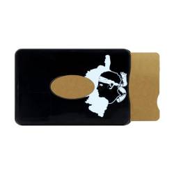 Color Pop Kartenhalter (1) Anti-RFID Collection Korsikakopf – Hergestellt in Frankreich – PVC – Anti-RFID – Schutz für Kreditkarten – 6 x 9,1 cm, Schwarz , 6 x 9,1 x 0,4 cm, Zeitgenössisch von Color Pop