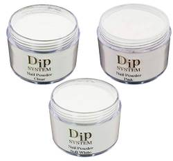 30g Dip System Powder, Dipping System Puder, Dip-Puder für Fingernägel. Einfache Anwendung. Farbe wählen: (soft white) von Color Your Nails