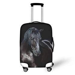Coloranimal Reisegepäck Koffer Schutzhüllen Taschen für 18-30 Zoll Kofferraumkoffer, Schwarzes Pferd, XL (30"-32" cover), Gepäck-Set von Coloranimal