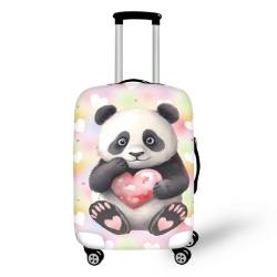 Coloranimal Schulbus Gepäckabdeckung für Trolley Zubehör Schutzhülle Koffer 18-32 Größe, Love Panda, XL (30"-32" cover), Gepäck-Set von Coloranimal