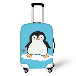 Coloranimal Schulbus Gepäckabdeckung für Trolley Zubehör Schutzhülle Koffer 18-32 Größe, pinguin, XL (30"-32" cover), Gepäck-Set von Coloranimal