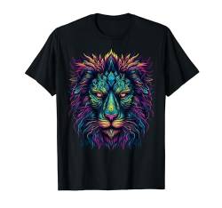 Colorful Lion | Psychedelic Art Trippy Hippie Männer Frauen T-Shirt von Colorful Psychedelic Art Animals Tees and Gifts