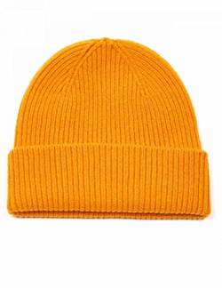 Colorful Standard Merino Wool Beanie Hat - Burned Yellow Burned Yellow ONE SIZE von Colorful Standard