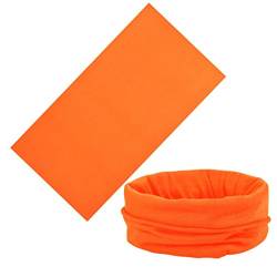 Colorful(TM Erwachsene Multifunktionstuch Schlauchschal Schlauchtuch Neckwarmer Halstuch Multifunktionstuch Kopftuch,vielseitig (Orange) von Colorful