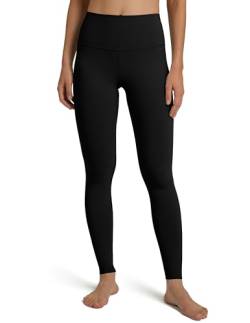 Colorfulkoala Dreamlux Workout-Leggings für Damen, hohe Taille, 63,5 cm/71,1 cm Schrittlänge, Yogahose, Schwarz, X-Groß von Colorfulkoala