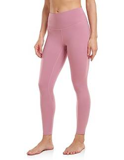 Colorfulkoala Women's High Waisted Tummy Control Workout Leggings 7/8 Length Ultra Soft Yoga Pants 25" (M, Mauve Pink) von Colorfulkoala