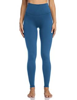 Colorfulkoala Women's High Waisted Tummy Control Workout Leggings Full Length Ultra Soft Yoga Pants 28" (L, Classic Blue) von Colorfulkoala