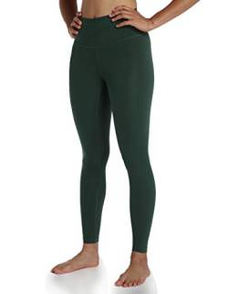 Colorfulkoala Women's High Waisted Tummy Control Workout Leggings Full Length Ultra Soft Yoga Pants 28" (L, Forest Green) von Colorfulkoala