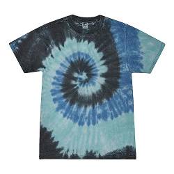 Colortone Unisex Batik Festival T-Shirt | Batik Shirt S - 3XL Hippie Shirt Damen Herren aus Baumwolle | Handgefärbtes Batik Design | Sea, 3XL von Colortone