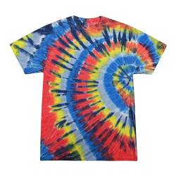 Colortone Unisex Batik T-Shirt 'Swirl' | Batik Shirt S - 5XL mit verschiedenen Mustern | Flower Power Kleidung Damen Herren aus Baumwolle | Handgefärbtes Batik Design | Harmony, 3XL von Colortone