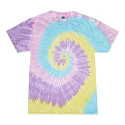 Colortone Unisex Batik T-Shirt 'Swirl' | Batik Shirt S - 5XL mit verschiedenen Mustern | Flower Power Kleidung Damen Herren aus Baumwolle | Handgefärbtes Batik Design | Jelly Bean, S von Colortone