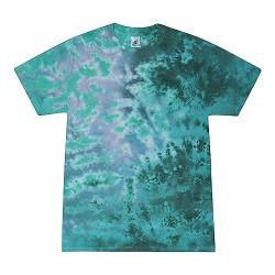 Colortone Unisex Batik T-Shirt 'Swirl' | Batik Shirt S - 5XL mit verschiedenen Mustern | Flower Power Kleidung Damen Herren aus Baumwolle | Handgefärbtes Batik Design | Zero G, S von Colortone