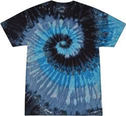 Colortone Unisex Tie Dye T-Shirts für Erwachsene, Abendhimmel, Mittel von Colortone