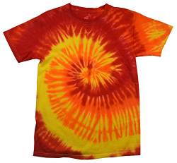 Neue Colortone Unisex Erwachsene handgefärbt Cool Summer Beach, Tie-Dye-T-Shirt, Regenbogen von Colortone