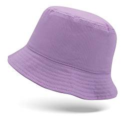 Colours & Beauty Bucket Hat Herren und Damen Lila | Fischerhut Damen | Anglerhut Festival | Sommerhut | Kopfbedeckung Sommer | Sonnenschutz Kopf | Wanderhut von Colours & Beauty