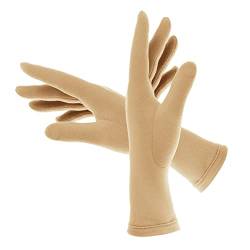 Colours & Beauty Elegant Handschuhe Damen aus Microfleece Farbe Beige | Winter Handschuhe | Hand Warmers | Outdoor Handschuhe | Thermohandschuhe | Dünne Handschuhe von Colours & Beauty