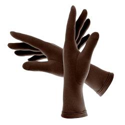 Colours & Beauty Elegant Handschuhe Damen aus Microfleece Farbe Braun | Winter Handschuhe | Hand Warmers | Outdoor Handschuhe | Thermohandschuhe | Dünne Handschuhe von Colours & Beauty