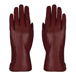 Colours & Beauty Handschuhe aus Leder Damen Bordeaux | Lederhandschuhe Herren | Outdoor Handschuhe | Winterhandschuhe | Golf Handschuhe | Reithandschuhe Damen von Colours & Beauty