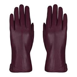 Colours & Beauty Handschuhe aus Leder Damen Weinrot | Lederhandschuhe Herren | Outdoor Handschuhe | Winterhandschuhe | Golf Handschuhe | Reithandschuhe Damen von Colours & Beauty