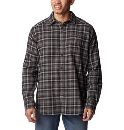 Columbia Cornell Woods Herren Flanell-Langarmhemd, City Grey Tartan Ombre, XX-Large von Columbia