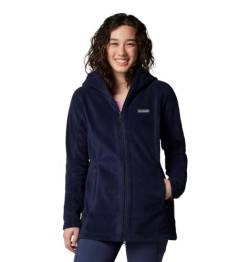 Columbia Damen Benton Springs II Long Hoodie Fleecejacke, Dunkle Nacht, Small von Columbia