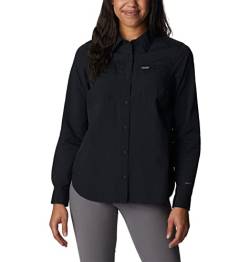 Columbia Damen Silver Ridge 3.0 langärmlig Wanderhemd, Schwarz, X-Large von Columbia