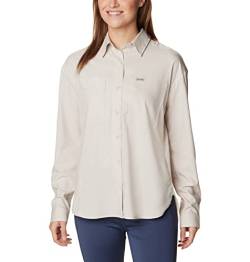 Columbia Damen Silver Ridge Utility Langarmshirt, Dark Stone, Größe M von Columbia