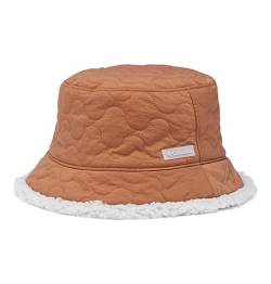 Columbia Damen Winter Pass Reversible Bucket Hat Fischerhut, Kamelbraun/dunkler Stein, Small-Medium von Columbia