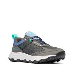 Columbia Hatana Max Outdry WP wasserdichte Wanderschuhe für Damen, Grau (Dark Grey x Electric Turquoise), 40.5 EU von Columbia