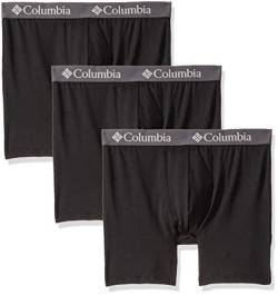 Columbia Herren 3er-Pack Boxershorts Retroshorts, schwarz, Large von Columbia